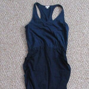 Splendid Midi Dress Womens Large Blue Sleeveless Bodycon